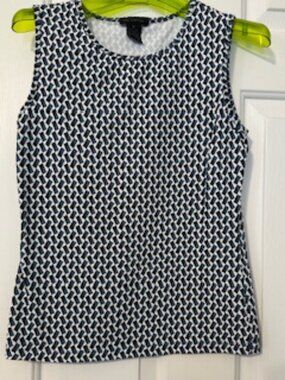 The Limited Geometric pattern High neck tank top Sz M